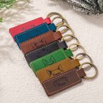 Porte-clés en Cuir PU Personnalisé avec Nom et Oreilles de Chien ou Chat Gravés Cadeau d'Anniversaire Noël pour Amoureux des Animaux de Compagnie