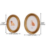 Personalisierte Aquarell Haustier Porträt ovalen Rahmen mit Namen Home Decor Pet Memorial Geschenk für Tierliebhaber