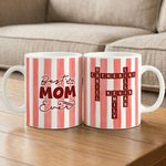 Personalized Funny Scrabble Names Crossword Puzzle Striped 11/15 oz Ceramic Mug with Title Daily Use Mother's Day Gift for Mom Grandma