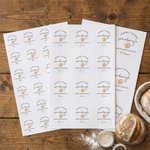 Gepersonaliseerde Exquisite Zuurdesem Zelfklevende Sticker Etiketten met Naam Bakcadeau voor Bakkers Zelfgemaakte Bakliefhebbers