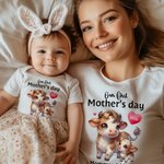 Personalizowana koszulka z jednorożcem 100% bawełny Body niemowlęce z imieniem Urodziny 1. prezent na Dzień Matki dla mamy dziecka
