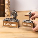 Personalized DJ Figurine Music Theme Desk Decoration with Name Party Planning Birthday Gift for Friend Music Lover