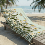 Personalizada Flor de Nacimiento Secado Rápido Toalla de Playa de Microfibra de Gran Tamaño con Nombre Fiesta en la Playa Regalo de Navidad para Amigos de la Familia