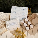 Personalised 20 Per Sheet Fresh Chicken Duck Quail Egg Carton Labels Stickers with Text Self Adhesive Chicken Coop Supply Gift for Farm Owners