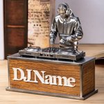 Personalized DJ Figurine Music Theme Desk Decoration with Name Party Planning Birthday Gift for Friend Music Lover