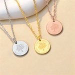 Personligt livsträd-halsband med 1-5 namn Smycken Födelsedag Mors dag-present till mamma Kvinna