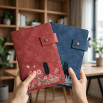 Personalised Birth Flower Name A5 Notebook with Storage Pocket and Lined Pages Daily Essentials Birthday Mother's Day Gift for Office Worker Mom