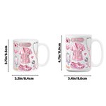 Tasse à café personnalisée en céramique avec nom, style cristal, éléments médicaux, usage quotidien, anniversaire, fête des infirmières, cadeau pour infirmière