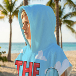 Personalisierte Eiscreme Familie schnell trocknen Kind Kapuzen Strandtuch mit Namen Reise Essentials Sommer Party Geburtstag Geschenk für Familie Kind