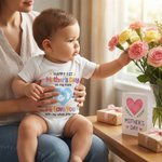 Body personalizzato Happy 1st Mother's Day 100% cotone con nomi Baby Shower Regalo per la festa della mamma per i neonati