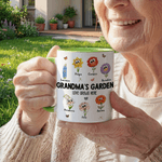 Personalised Birth Flower 11 oz 15 oz Ceramic Mug with Name and Title Daily Drinking Mother's Day Gift for Mom Grandma