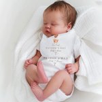 Personalized Our First Father's Day Bear with Balloon 100% Cotton Baby Bodysuit T-shirt with Name Year Father's Day Gift for Men Newborns