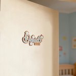 Plaque de porte en bois personnalisée avec nom et fleur de marguerite Décoration de chambre d'enfant Cadeau de pendaison de crémaillère pour nouveaux parents Enfants