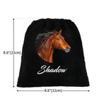 Bolsa protectora de estribos personalizada con foto de caballo y nombre Juego de 2 protectores ecuestres Regalo de cumpleaños para jinetes amantes de los caballos