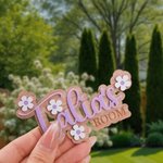 Plaque de porte en bois personnalisée avec nom et fleur de marguerite Décoration de chambre d'enfant Cadeau de pendaison de crémaillère pour nouveaux parents Enfants