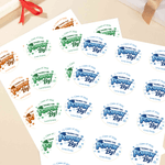 Personalized Thanks for Poppin By Waterproof Stickers with Name Favor Label Graduation Ceremony Party Decor for Graduates