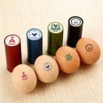 Un sello único para un huevo especial - Sello de huevos personalizado de tinta con nombre texto y año regalo de cumpleaños para familia o criadores