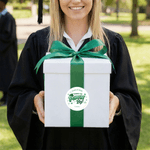 Personalized Thanks for Poppin By Waterproof Stickers with Name Favor Label Graduation Ceremony Party Decor for Graduates