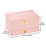 Personalised Ballerina Musical Jewellery Box with Name Makeup Mirror Daily Use Birthday Gift for Ballet Lovers Girls