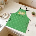 Personalised Multicolor Heart Vegetable Baking Adult Apron with Text and Pockets Daily Cooking Holiday Gift for Mom Grandma