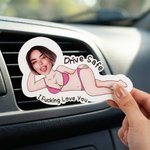 Personalised Drive Safe I Fucking Love You Photo Car Vent Clip Daily Birthday Anniversary Gift for Girlfriend Boyfriend Friend