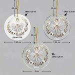 Gepersonaliseerd Ballerina Acryl Keramiek Glas Hangend Ornament met Naam Boomdecoratie Kerstcadeau voor Balletliefhebbers of Dansleraren