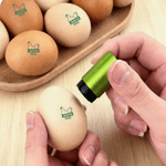Personalised Chicken Design Name Safe Egg Stamp with Food Grade Ink and Box Birthday Gift for Family Farmer Breeder
