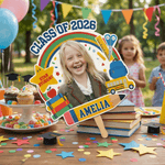 Personalized Class of 2026 Graduation Photo Fan with Name Graduation Ceremony Party Gift for Graduates