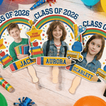 Personalized Class of 2026 Graduation Photo Fan with Name Graduation Ceremony Party Gift for Graduates