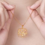 Personalized Dainty Family Tree Necklace with 1-8 Birthstones Exquisite Jewellery Mother's Day Birthday  Gift for Mom Grandma