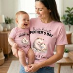 Personlig vår første morsdag 100% bomulls T-skjorte Baby Bodysuit med navn Bursdag morsdagsgave til babymor