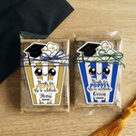 Etiquettes de Popcorn personnalisées avec nom Fête de remise des diplômes Favoris pour les diplômés Amis