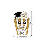 Etiquettes de Popcorn personnalisées avec nom Fête de remise des diplômes Favoris pour les diplômés Amis