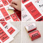 Personalizzato laurea 120 pezzi cioccolato Wrapping adesivi con nome anno scuola nome laurea festa Candy decorazione favore per i laureati