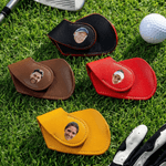 Personalizado Multicolor Cara Foto PU Cuero Magnético Golf Club Head Funda con Número Golf Herramientas Cumpleaños Juego Día Regalo para Jugador de Golf Amante