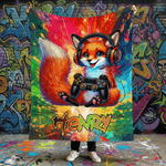 Plaid personnalisé Graffiti Animal Gamer avec nom Décoration d'intérieur Utilisation quotidienne Cadeau d'anniversaire pour Gamers Amis 3