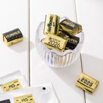 Personalizzato laurea 120 pezzi cioccolato Wrapping adesivi con nome anno scuola nome laurea festa Candy decorazione favore per i laureati
