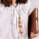 Personalized Cute Apple Lanyard for Id Badges for Teachers Nurse