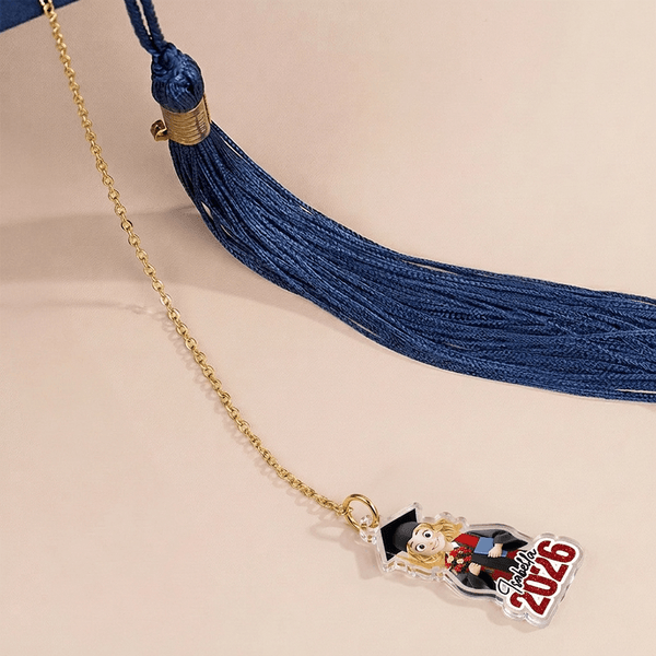 Chapeau de graduation personnalisé avec nom et année de graduation Cadeau de graduation pour les amis des gradués