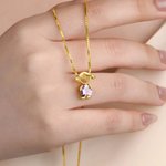 Collar personalizado de plata de ley con contorno de niño y niña y 1 a 6 piedras de nacimiento regalo de cumpleaños y aniversario para mujeres y niños
