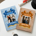 Cahier de notes personnalisé en cuir PU avec nom de l'école et nom de la cérémonie de remise des diplômes Cadeau pour les diplômés de la promotion 2026