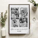 Personalized Watercolour Photo Giclee Canvas Printing Home Decor Anniversary Gift for Friends Family