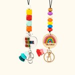 Personalized Cute Apple Lanyard for Id Badges for Teachers Nurse