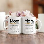 Personalisierte Fünf-Sterne-Rezension 11oz 15oz keramische Kaffeetasse mit Namen Muttertag Geburtstag Geschenk für Mama