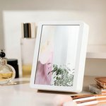 Gepersonaliseerd Fotospiegelfotolijst in aquarelstijl met naam en veranderende kleur LED Verjaardag Gedenkcadeau voor huisdiereigenaren
