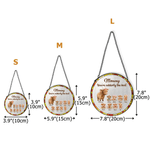 Personalisierte niedlichen Hochland Kuh Suncatcher Glas Ornament mit Namen Fenster Balkon hängende Dekor Muttertag Geschenk für Mama