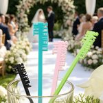 Personalised Multicolor Glitter Drink Signature Cocktail Stirrer Stick Bar Decor Party Wedding Gift