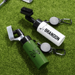Personlig Golf Elements Initial Design Golf Club Brush med navn Golftilbehør Bursdagsgave til golfspillere
