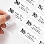 Clase personalizada de 2026 Pegatinas impermeables de diseño con el nombre de retorno de la etiqueta de dirección Celebración de la fiesta de graduación DIY Decoración para graduados
