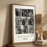 Personalized Watercolour Photo Giclee Canvas Printing Home Decor Anniversary Gift for Friends Family
